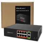 Qoltec FAST Ethernet PoE SWITCH | 8x RJ45 PoE | 2x RJ45 Uplink | 120W | 10/100 Mb/s Foto 12