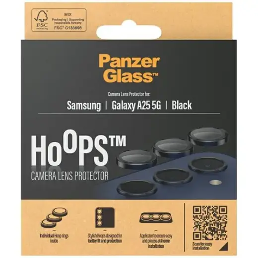 PanzerGlass Hoops Camera Sam A25 5G czarny|black 1225 camera lens protector hoop optic rings Foto 4
