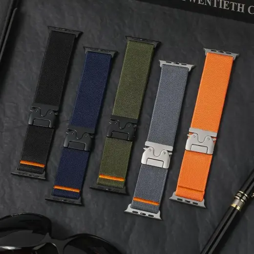 TECH-PROTECT NYLON CLASP APPLE WATCH 6 | 7 | 8 | 9 | 10 | SE | ULTRA 1 | 2 (44 | 45 | 46 | 49 MM) NAVY Foto 3