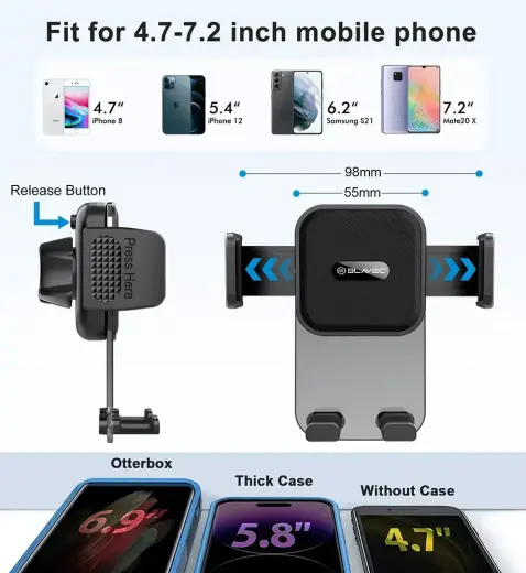 Blavec Car holder BH-07 to windshield / dashboard (BH07-WSB) black Foto 8