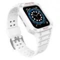Protect Strap Band Band with Case for Apple Watch 7 | SE (41|40 | 38mm) Case Armored Watch Cover White Foto 1