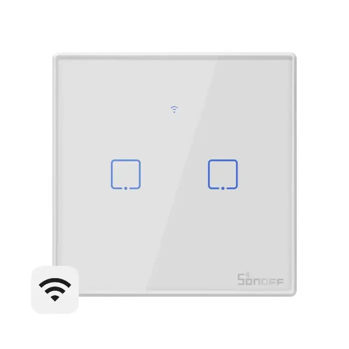 Smart Wi-Fi wall switch Sonoff TX T2EU2C with RF control
