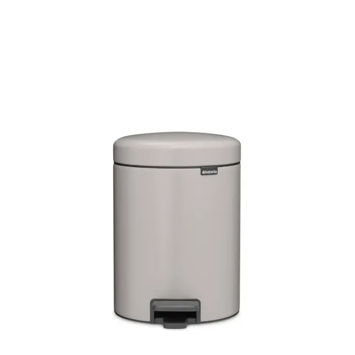 BRABANTIA atkritumu tvertne ar pedāli NewIcon, 5 l, Soft Grey