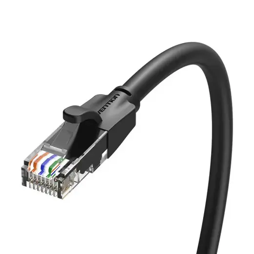 Kabel sieciowy UTP CAT6 Vention IBEBG RJ45 Ethernet 1000Mbps 1,5m czarny Photo