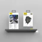 Dudao A28PEU PD 45W GaN 2xUSB Wall Charger - Black Foto 4