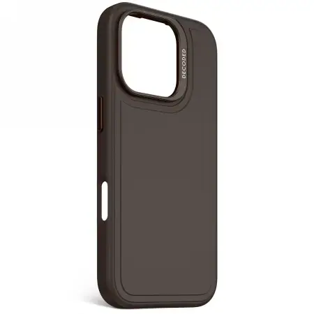 Decoded AntiMicrobial Silicone Stacks Backcover with MagSafe for iPhone 16 Pro - Dark Brown Фото num