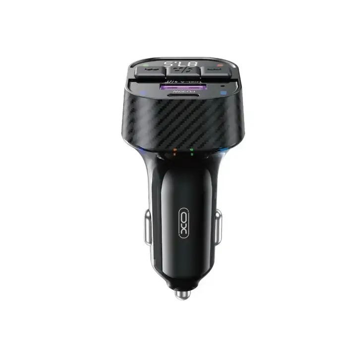 XO transmitter FM BCC17 Bluetooth MP3 car charger 30W black + cable USB-C - Lightning Foto 4