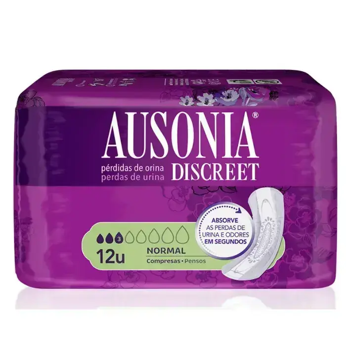 Ausonia Discreet Sanitary Towels  Normal Urinary Incontinence 12 Units