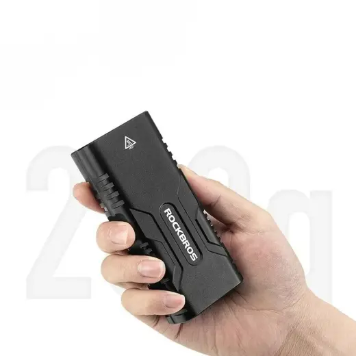 Rockbros 24310002001 bicycle light 850 lm with powerbank function + USB-C - USB-A cable - black Photo
