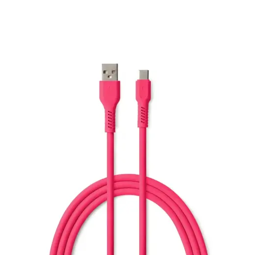 COLORUM CK60-AC-02 data transfer and charging cable | USB-A to USB-C | 15W | 1.8m | pink Photo