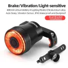 Rockbros Q5 Rear Bike Light with Intelligent Stop System - Black Foto 25