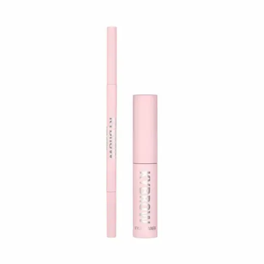 Set Kylie Cosmetics: Kybrow, Defined, Eyebrow Cream Pencil & Brush 2-In-1, 002, Auburn, 0.09 g + By Kylie, Define, Eyebrow Gel, Translucent, 5 ml