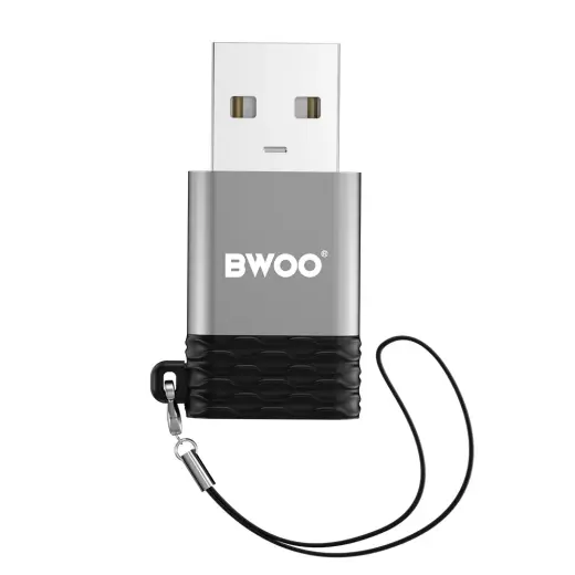 BWOO adapter BZ-38 USB-C - USB gray OTG Фото num