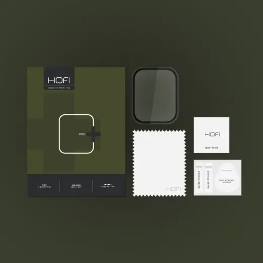 HOFI HIBRĪDS STIKLS HIBRĪDS PRO+ XIAOMI REDMI WATCH 3 ACTIVE MELNS Foto 2