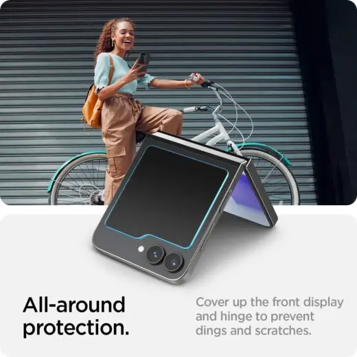 Spigen EZ Fit aizsargstikls telefonam Samsung Galaxy Z Flip 6 - 2 gab. Foto 11