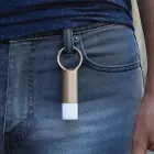 Lexon Nomaday Flash LED Keychain gold LL137D Foto 9