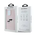 Karl Lagerfeld Liquid Silicone Double Heads MagSafe Case for iPhone 16 Pro Pink — Photo 5