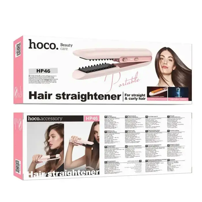 Hair straightener Hoco HP46 pink Foto 8