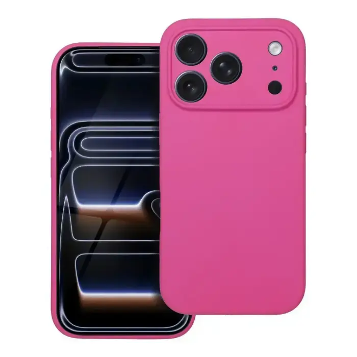 Silicone 2mm maciņš telefonam iPhone 17 Pro rozā