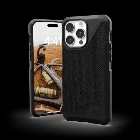 UAG Metropolis LT MagSafe case for iPhone 15 Pro Max - black kevlar Фото num