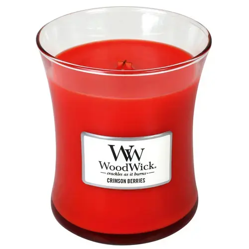 WoodWick Crimson Berries scented candle with wooden wick 275 g Фото num