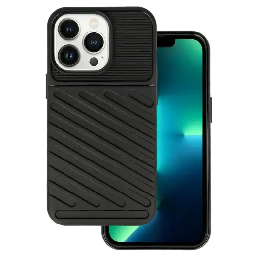 Thunder maciņš telefonam iPhone 13 Pro melns