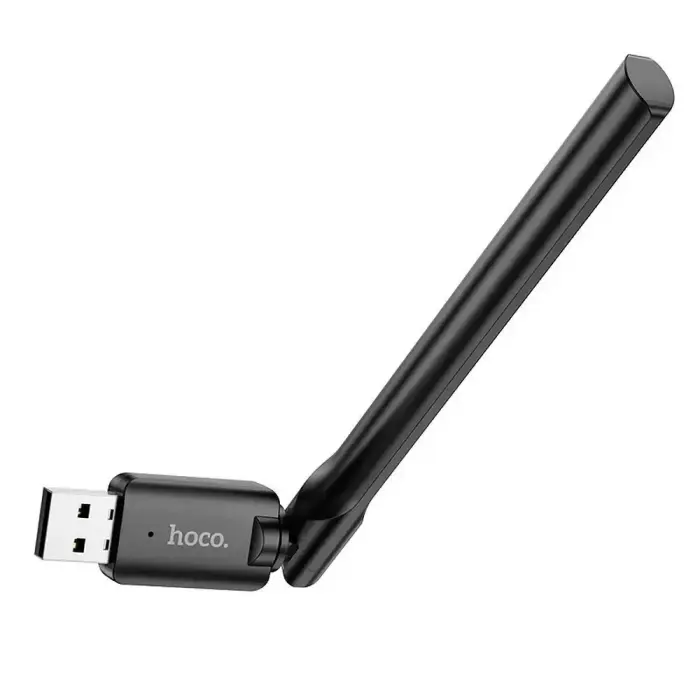 Wireless network card WiFi4 Hoco for USB A HI32 black Foto 9