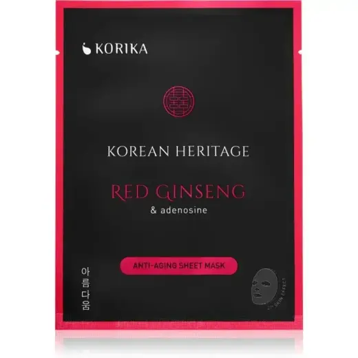 KORIKA Korean Heritage Red Ginseng & Adenosine Anti-aging Sheet Mask Face Mask Set at a Reduced Price with Anti-ageing and Firming Effect Фото num