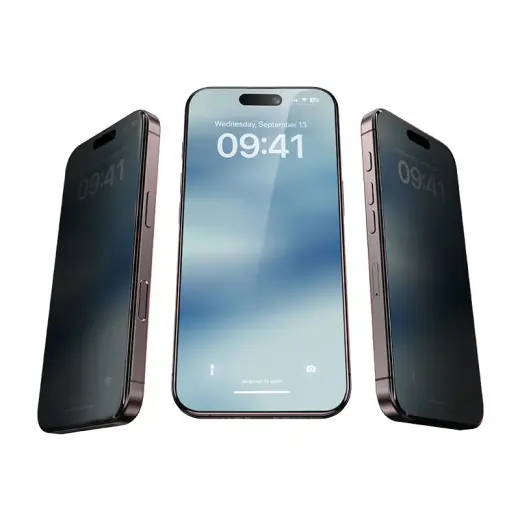 Benks Tempered glass Air Shield Privacy (TF68) for Iphone 17 Air black - 10 pieces Фото num