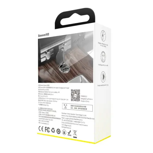 Baseus Tiny Star Mini Quick Charge auto lādētājs USB Port | 30W | QC | USB-A | pelēks Foto 2