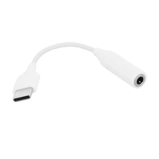 Earphones Adapter - Type C to Jack 3,5mm - White (DAC) - EE-UC10JUW compatible with new Samsungs S20, S21, S22, S23, S24, S25 series Photo