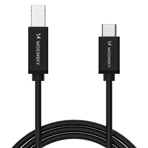 Wozinsky WKDDY2S USB-B - USB-C Cable 2m - Black Foto 2