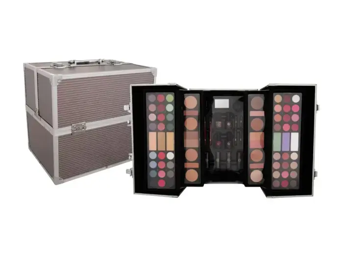 2K Super Model Beauty Train Case Platinum Makeup Palette 122,6 g