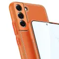 Dux Ducis Yolo elegant cover made of ecological leather for Samsung Galaxy S22 + (S22 Plus) orange Фото num