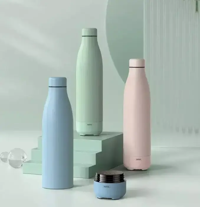 THERMOS WITH WIRELESS SPEAKER 500ML RB-M5 BLUETOOTH 5.0 BLUE/BLUE Foto 3