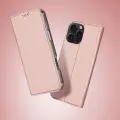 Dux Ducis Skin Pro iPhone 16 Pro Max Case with Flip and Card Slot - Pink Foto 12
