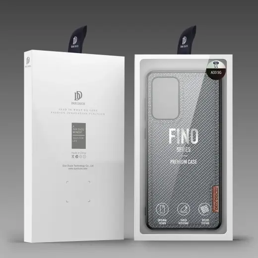 Dux Ducis Fino case is made of nylon material for Samsung Galaxy A73 blue Photo