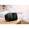 PHILIPS radio pulkstenis, melns Photo