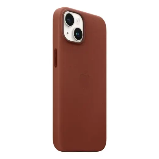 MPP73ZM|A Apple Leather Magsafe Cover for iPhone 14 Umber Фото num