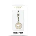Guess zawieszka GUCPMHGLD Phone Strap Heart Diamond Charm with Rhinestones Фото num