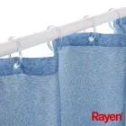 Shower curtain 180x200cm blue, polyester — Photo 3