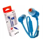Wired headset JBL T160BL blue Photo