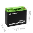 Qoltec AGM battery | 12V | 20Ah | Maintenance-free | Efficient| LongLife | for UPS, scooter Foto 5