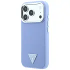 Guess Grained Triangle Logo MagSafe Case for iPhone 18 Pro Max / 17 Pro Max Blue — Foto 2
