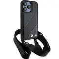 BMW BMHCP15L23PSCCK iPhone 15 Pro 6.1" czarny|black hardcase M Edition Carbon Stripe & Strap Фото num