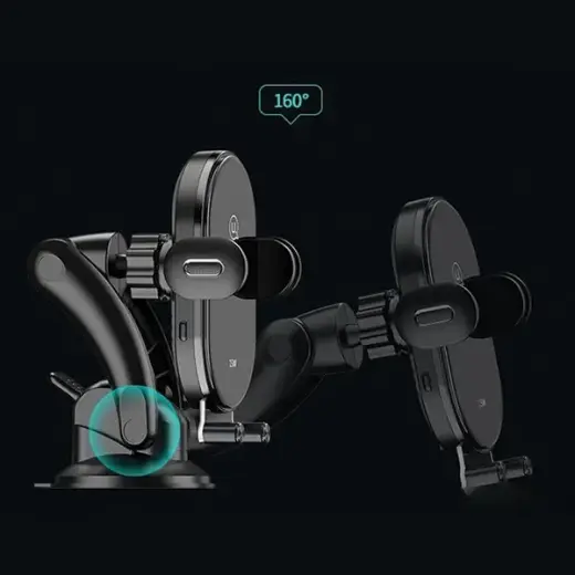 Usams CD131 car holder with wireless charger 15W | 2A black Photo