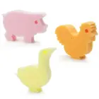 Animal shaped sponge assorted Farm — Photo 1