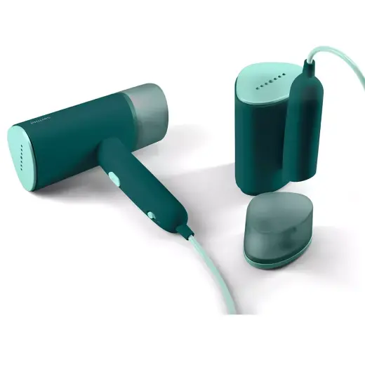 PHILIPS rokas tvaika gludināšanas ierīce, 1000W, zilganzaļš Photo