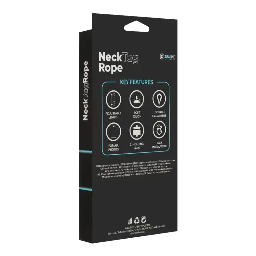OBAL:ME NeckTag Ribbon Rope for Mobile Phone Black Foto 5