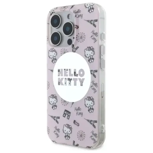 Hello Kitty HKHMP16LHAOPP iPhone 16 Pro 6,3" różowy|pink hardcase IML All Over Paris Magsafe Фото num